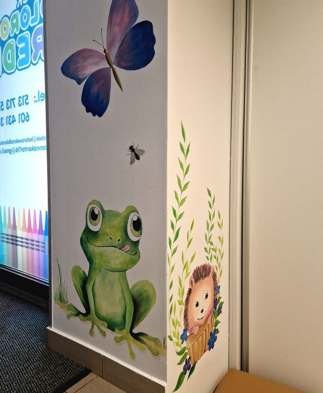 mural w żłobku i przedszkolu Małopolska, Nowy Sącz